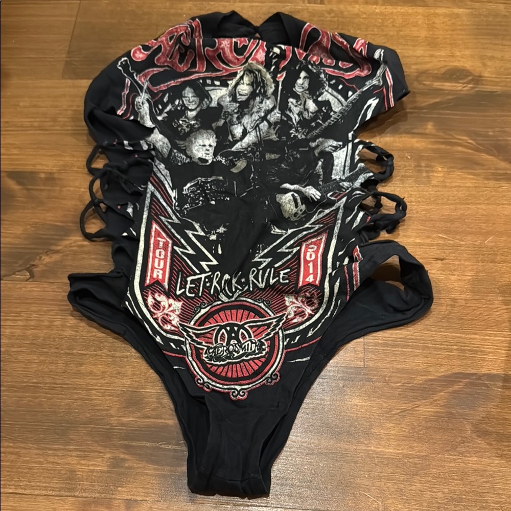Black Aerosmith body suit